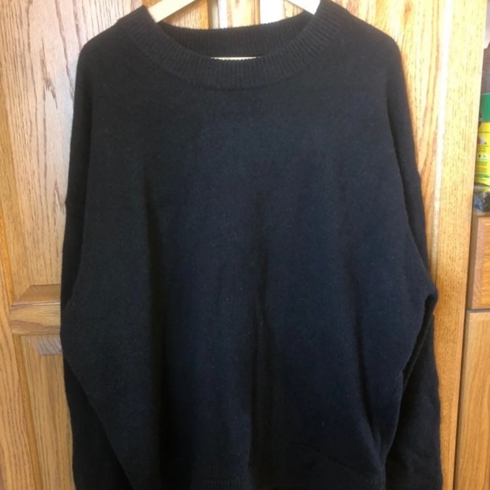 AllSaints 100% black wool sweater *Mens*